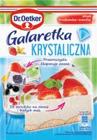 Dr.Oetker  GALARETKA KRYSTALICZNA TRUSKAWKOWO-WANILIOWA truskawka wanilia 72g