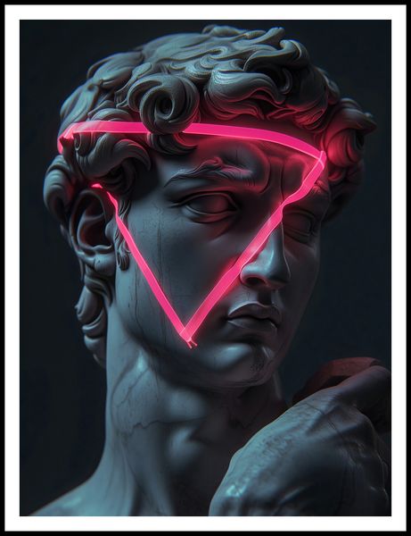 Plakat 75x100cm Neonowy Renesans zdjęcie 3