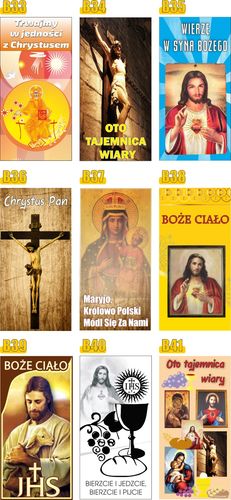 BANER NA BOŻE CIAŁO dekoracja OŁTARZA gotowy 2x1m Religijny Kościół na Arena.pl
