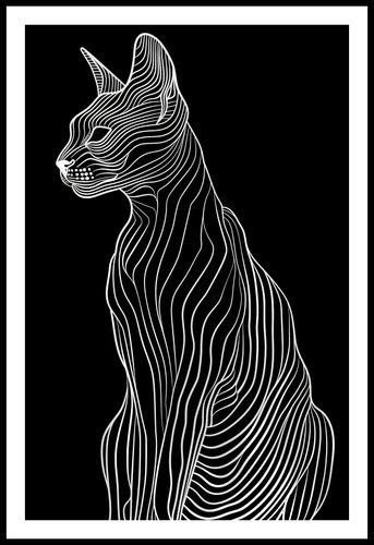 Plakat 53x81cm Minimalny Kontur na Arena.pl