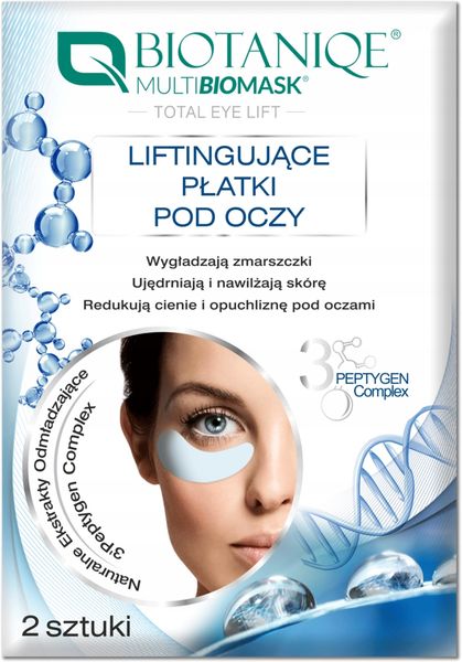 BIOTANIQE MULTIBIOMASK PŁATKI POD OCZY LIFTINGUJĄCE 2 SZT zdjęcie 1