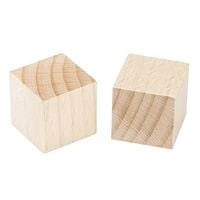 KOSTKA drewniana klocki surowe 20x20mm 2szt
