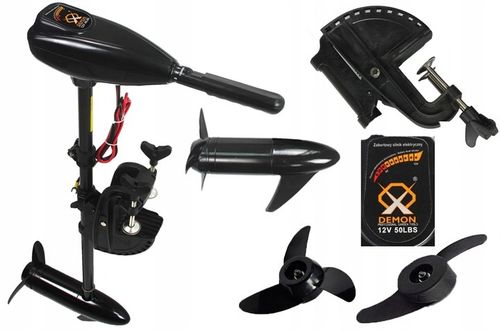 SILNIK. ZABURTOWY ELEKTRYCZNY DO PONTONU ŁODZI ŁÓDKI 50 lbs 408W 2 ŚRUBY na Arena.pl