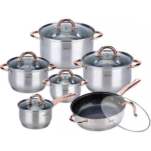 ZESTAW GARNKÓW 12 ELEMENTÓW KINGHOFF KH-1766 na Arena.pl