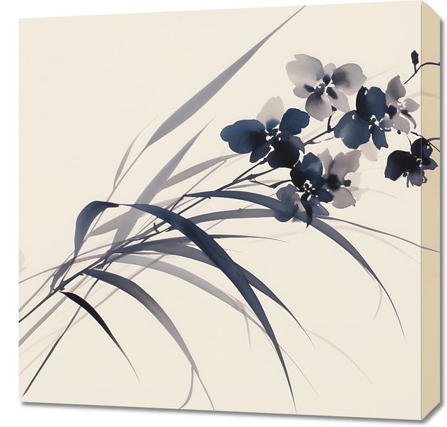 Obraz 60x60cm Orchidea w Sepii zdjęcie 1