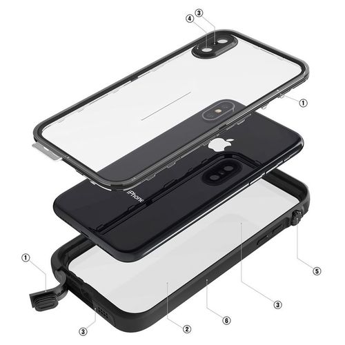 CATALYST WATERPROOF CASE - iPhone XS - STEALTH BLACK na Arena.pl