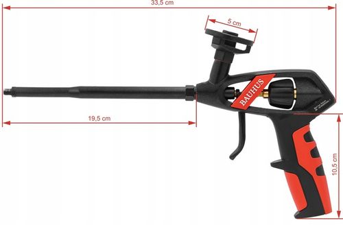 PISTOLET do piany montażowej kleju pianokleju metalowy TEFLONOWY na Arena.pl