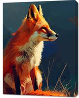 Obraz 70x90cm Spojrzenie Lisicy