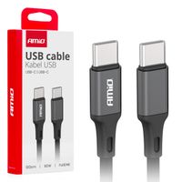CAR Kabel USB-C do USB-C AMiO, Power Delivery, 1m