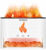 Dyfuzor zapachowy AROMATERAPIA PŁOMIEŃ LED Sól Himalajska AromaFire Biały