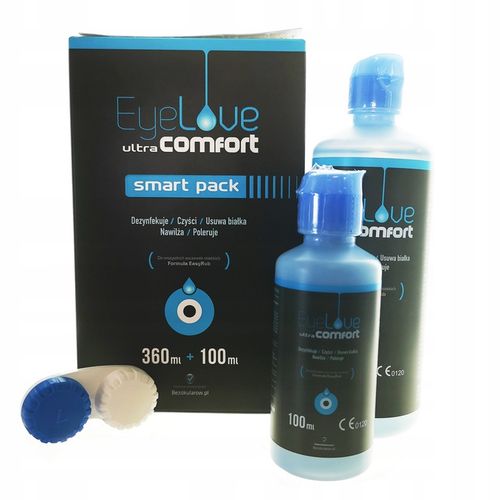 Płyn do soczewek EyeLove ultraComfort SmartPack 360 ml + 100 ml + na Arena.pl
