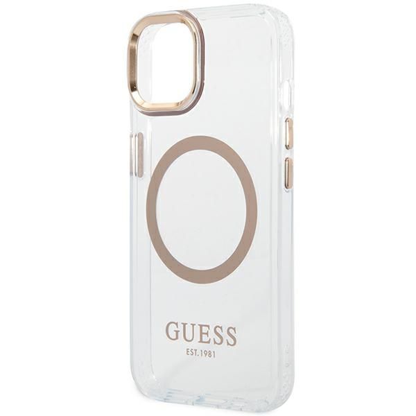 Etui Guess do iPhone 15 Plus, iPhone 14 Plus, Złoty, MagSafe zdjęcie 6