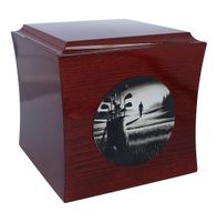 Urna tematyczna dla golfisty Nowoczesna drewniana urna