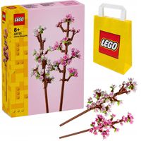 KLOCKI LEGO | 40725 KWIATY WIŚNI ZESTAW PREZENT DLA NIEJ WALENTYNKI + TORBA