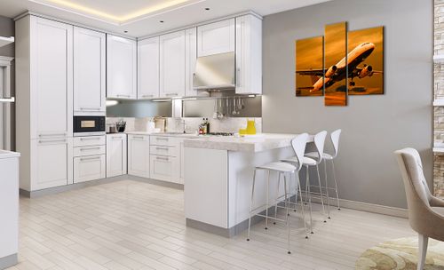 Obraz Na Płótnie - Samolot Start - 95X80 Cm - Cb95X80-0368 na Arena.pl