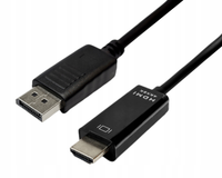 KABEL PRZEWÓD WTYK DISPLAYPORT - WTYK HDMI 1,8M 4K