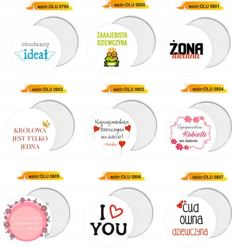 LUSTERECZKO LUSTERKO prezent dla DZIEWCZYNY RÓŻNE WZORY Z IMIENIEM na Arena.pl