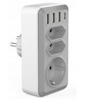 LISTWA ROZGAŁĘŹNIK PRZEDŁUŻACZ 4x USB-C 3x GNIAZDA