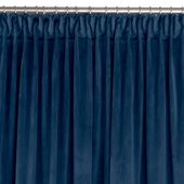 Zasłona VILA velvetowa na taśmie smok 135x175 indygo wzór 3 Homede