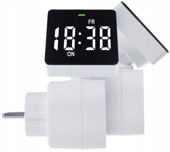 PROGRAMATOR CZASOWY TIMER CYFROWY 8 PROGRAMÓW 3680W EKRAN LCD 16A IP20 zdjęcie 12