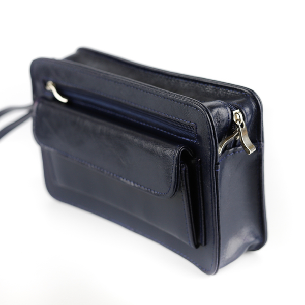 308-Saszetka męska - granat KEMER zdjęcie 3