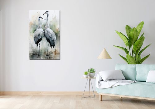 Obraz 60x100cm Tańczące Czaple na Arena.pl