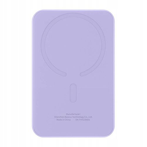 Magnetyczny mini powerbank Baseus 5000mAh 20W (fioletowy) na Arena.pl
