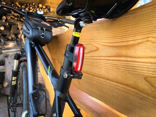 Lampka rowerowa mocna światło PRZÓD TYŁ na kierownice iLIGHT USB ZESTAW na Arena.pl