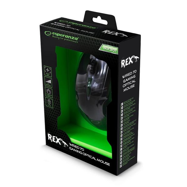 Mysz Dla Graczy Gamingowa Przewodowa 7D Usb Esperanza zdjęcie 5