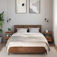 Szafki nocne, 2 szt., stare drewno, 34x36x50 cm