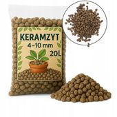 KERAMZYT OGRODNICZY 4-10 mm drenaż podłoże 20L
