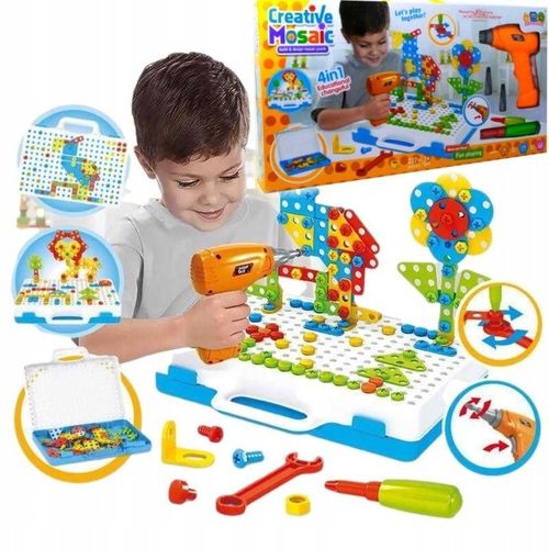 KLOCKI KONSTRUKCYJNE WKRĘTARKA ŚRUBKI WIERTARKA na Arena.pl