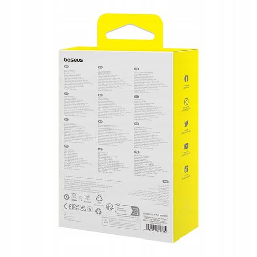 BASEUS POWER BANK MAGNETYCZNY 10000mAh 30W POWERBANK Z KABLEM USB-C na Arena.pl