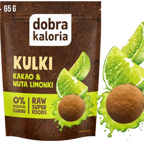 DOBRA KALORIA - KULKI - kakao & nuta limonki 65g na Arena.pl