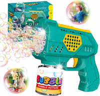 PISTOLET NA BAŃKI MASZYNA DO BANIEK NA BATERIE + 4szt BATERIA+ PŁYN Zielony