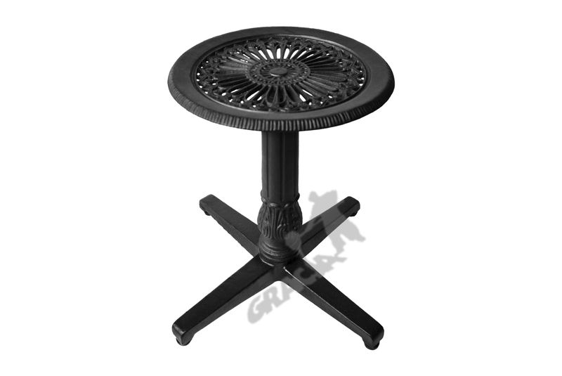 MINI STOLIK P03 - NISKI Z BLATEM GĘSTYM ŻELIWNY zdjęcie 1