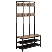 WIESZAK STOJĄCY NA UBRANIA SZAFKA NA BUTY Z SIEDZISKIEM LOFT PRZEDPOKOJU