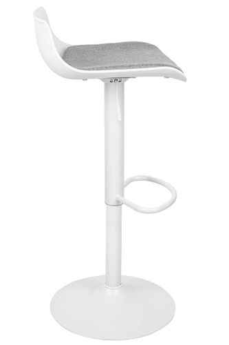 Obrotowe krzesełko hoker Snap Bar Tap z oparciem białe na Arena.pl