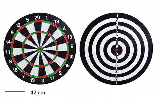 TARCZA DO GRY W DART RZUTKI LOTKI DUŻA 42 CM na Arena.pl
