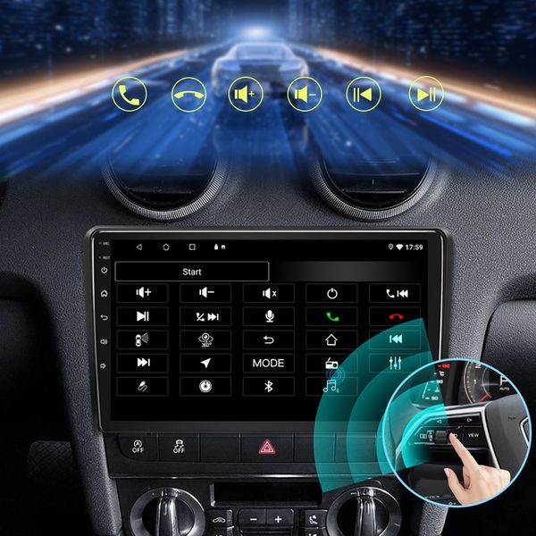 RADIO 2 DIN ANDROID 13 Audi A3 8P 2003-2013 ANDROID AUTO CARPLAY 2GB/64GB zdjęcie 12