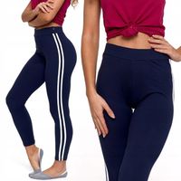 LEGGINGY DAMSKIE WYSOKI STAN KRYJĄCE MORAJ L/XL