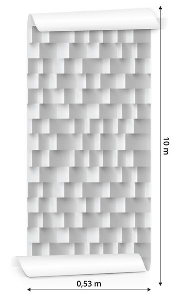 Tapeta Nowoczesny Wzór Geometryczny - Efekt 3D zdjęcie 3