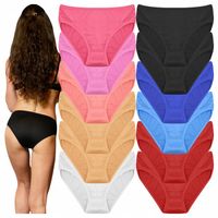 Majtki Damskie Bambusowe FiGi Kolory Kobiece Seksowne 12-PAR rozmiar M