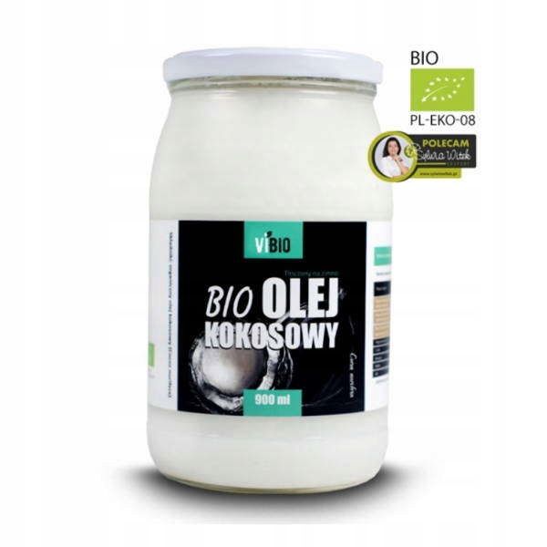 Olej kokosowy nierafinowany do smażenia 900 ml zdjęcie 1