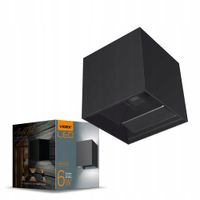 2 x Lampa kinkiet Oprawa elewacyjna dwustronna czarna