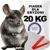Piasek dla szynszyli wysoka jakość płukany podłoże naturalne żwirek 20 KG