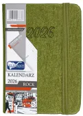 Kalendarz 2026 A7 Tygodniowy Rock, Oliwkowy