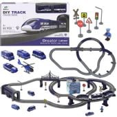 Pociąg Duża Kolejka Elektryczna Policja Auta 92el.