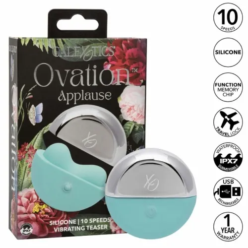 calexotics ovation applause aqua green - stymulator z 10 trybami pracy na Arena.pl
