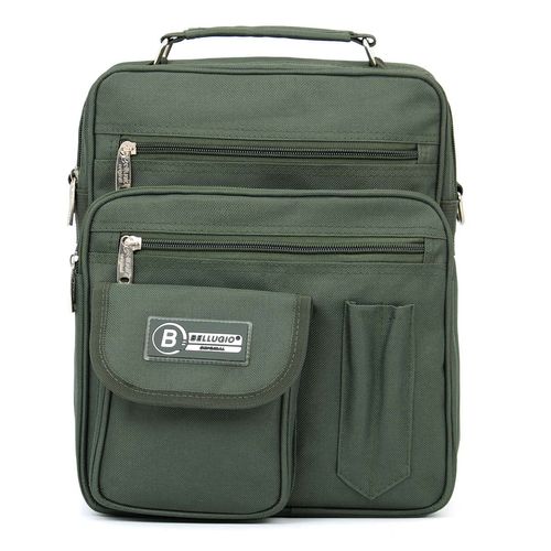 torba męska do pracy a4 bellugio - ciemnozielona na Arena.pl